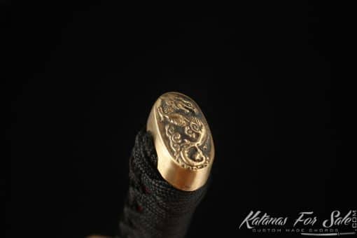 Japanese Katana T10 Clay Tempered Steel with Redwood Saya - Image 7