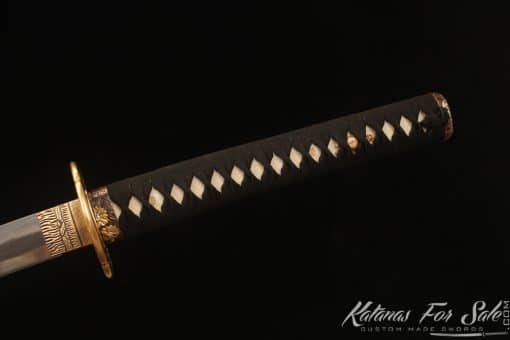 Japanese Katana T10 Clay Tempered Steel with Sanmai Construction and Hadori Polish - Image 3