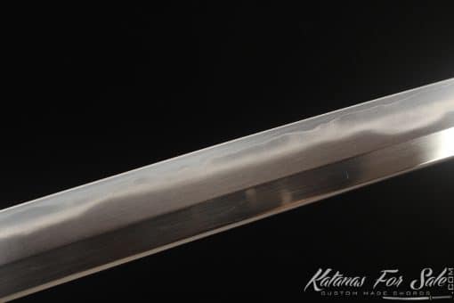 Japanese Katana T10 Clay Tempered Steel with Sanmai Construction and Hadori Polish - Image 4