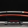 Samurai Shirasaya Katana 1060 Carbon Steel with Red and Sparkle Black Saya