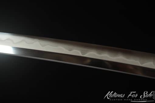 Japanese Katana T10 Clay Tempered Steel with Redwood Saya - Image 4