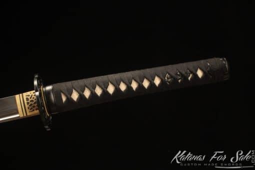 Katana Sword 1095 Clay Tempered Steel with Rosewood Saya - Image 7