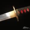 Warrior's Katana Edge T10 Folded Clay Tempered Steel with Hadori Polish and Full Black Rayskin Saya