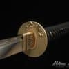 Katana 9260 Spring Steel with Splatter White on Black Hardwood Saya