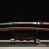 Sakabato Katana Reverse Blade 9260 Spring Steel with Brown Black Hardwood Saya