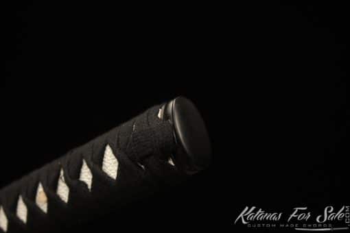 Katana 9260 Spring Steel with Sparkle Black Wooden Saya - Image 10