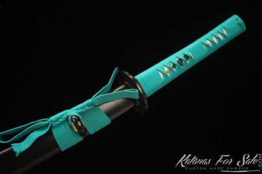 Katana Sword 9260 Spring Steel with Black Hardwood Saya - Image 8