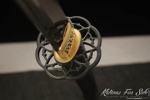 Katana Sword 1095 Clay Tempered Steel with Rosewood Saya - Image 3