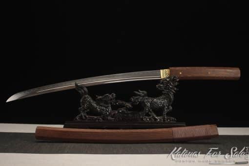 Shirasaya Katana T10 Clay Tempered Steel with Rosewood Saya