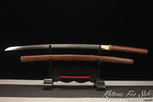 Shirasaya Katana T10 Clay Tempered Steel with Rosewood Saya