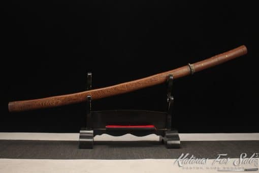 Shirasaya Katana T10 Clay Tempered Steel with Rosewood Saya - Image 5