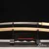 Shirasaya Katana 1060 Carbon Steel with Bamboo Wood Saya and brown buffalo horns