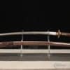 Katana Sword T10 Folded Clay Tempered Steel with Full Brown Ray Skin Saya and Buffalo Horn