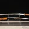 Combat Katana T10 Folded Clay Tempered Steel with Dual Color Plum Blossom Hardwood Saya