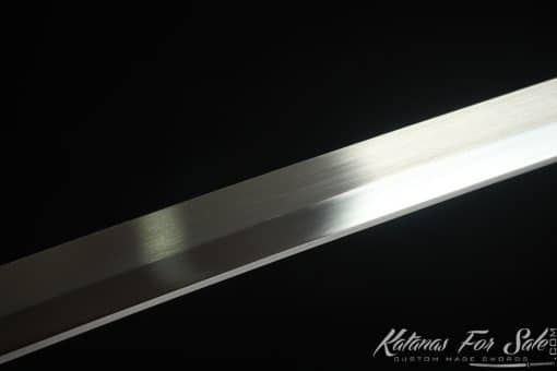 Katana Sword 9260 Spring Steel with Sparkle Black Wooden Saya - Image 4
