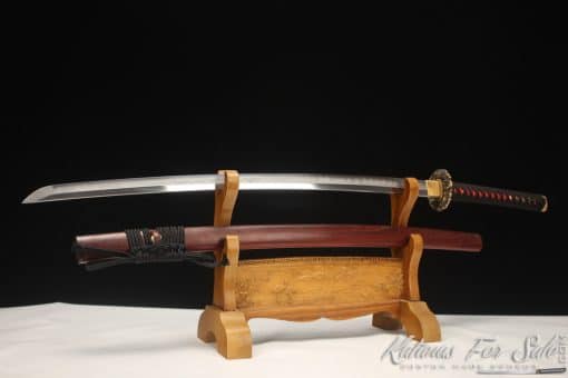 Katana T10 Clay Tempered Steel with Hadori Polish and Redwood Saya