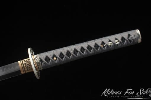 Katana Sword T10 Clay Tempered Steel with Handmade Schoepfia Wood Saya - Image 7