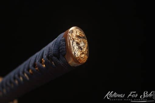 Hand Forged Katana Blade T10 Folded Clay Tempered Steel with Hadori Polish and Mixed Black and Red Paint Saya - Image 5