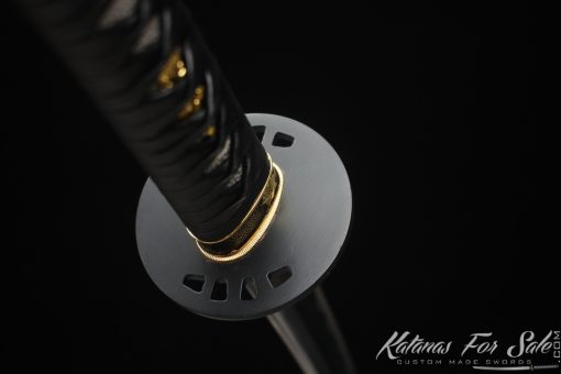 Katana Sword 1060 Carbon Steel with Gloss Black Kill Bill Saya - Image 6
