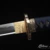 Tactical Katana Blade T10 Clay Tempered Steel  with Round Hamon and Hadori Polish with Multicolour dotted Hardwood Saya