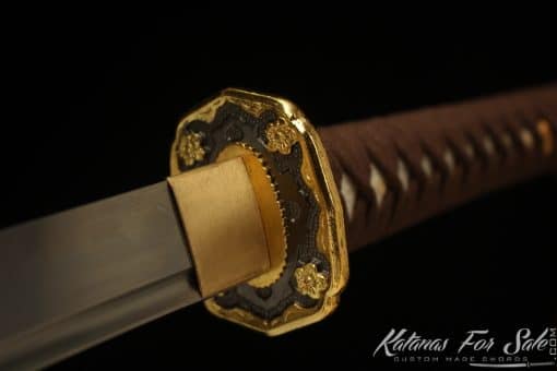 Japanese Katana T10 Clay Tempered Steel with Rosewood Saya