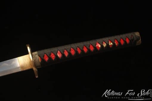 Warrior's Katana Edge T10 Folded Clay Tempered Steel with Hadori Polish and Full Black Rayskin Saya - Image 11