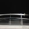 Legendary Katana T10 Clay Tempered Steel with "Manpai" Full Hamon and engraved dragon & sword with Black Ratten Hardwood Saya