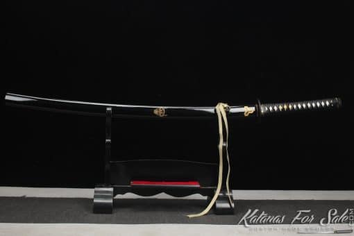 Katana Sword 1060 Carbon Steel with Gloss Black Kill Bill Saya - Image 11