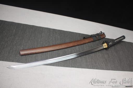Katana Sword 1095 Clay Tempered Steel with Rosewood Saya - Image 5