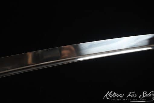Katana 9260 Spring Steel with Splatter White on Black Hardwood Saya - Image 11
